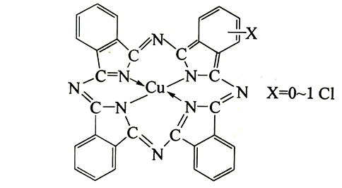 顏料藍15:2分子結構圖