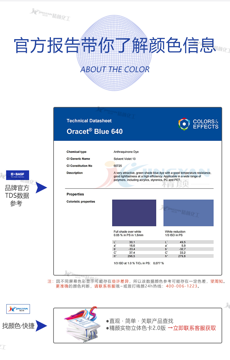 巴斯夫640染料TDS報(bào)告